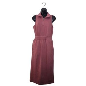 Athleta Retroterry Dress Size Small 1/4 Zip Pockets Comfort